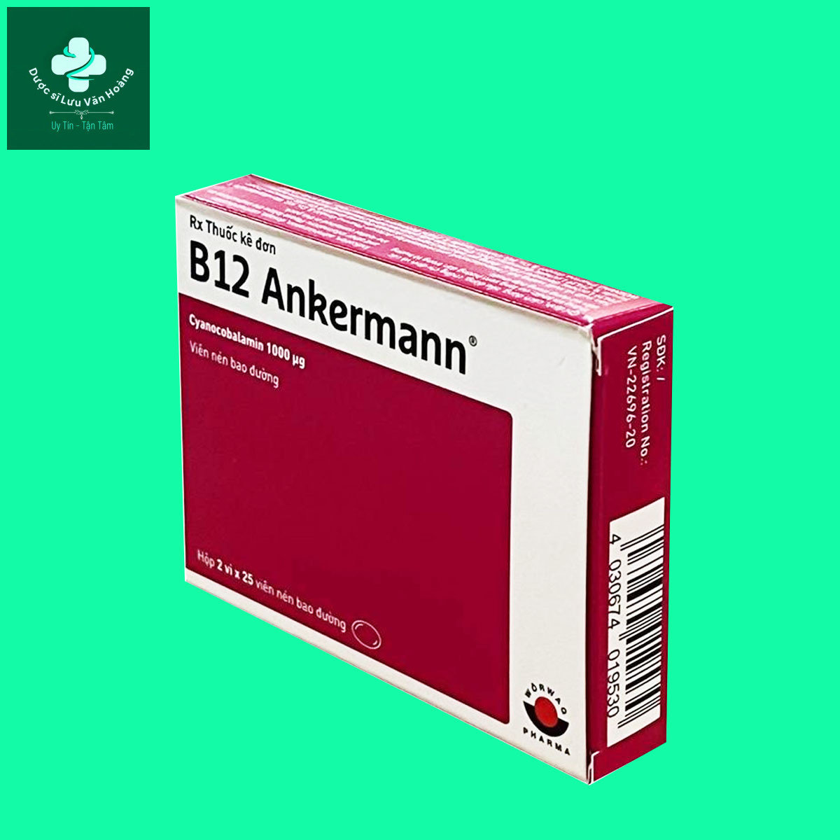 B12 Ankermann - Điều trị thiếu máu, thiếu máu hồng cầu to hoặc dự