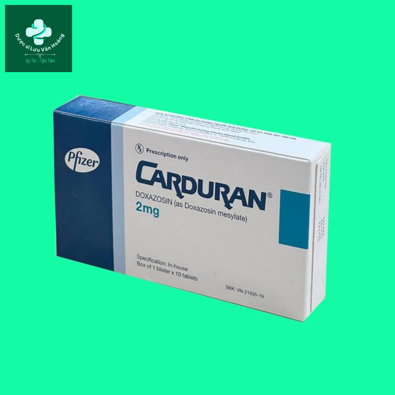 Thuốc Carduran 2mg - Điều trị hiệu quả tăng huyết áp và u xơ tiền liệt ...