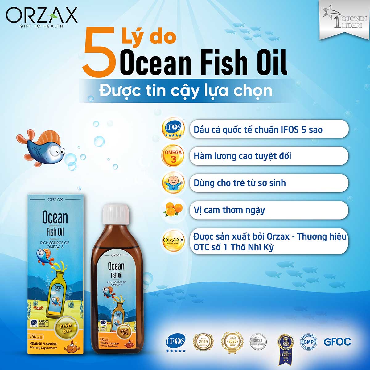 5 lý do Ocean Fish Oil được tin cậy lựa chọn