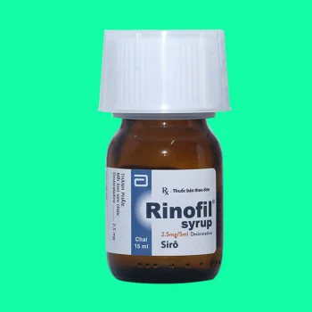 Thuốc Rinofil Syrup 2,5mg/5ml (chai 15ml)