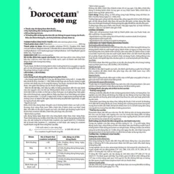 Thuốc Dorocetam 800mg