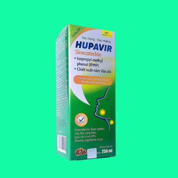 Dung dịch súc họng - súc miệng Hupavir Sinecatechin