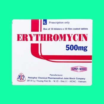 Thuốc Erythromycin 500mg Mekophar