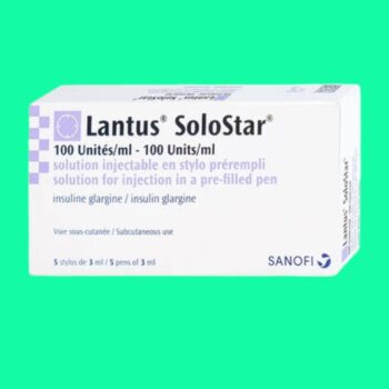 Mặt trước hộp thuốc Lantus Solostar 100IU/ml