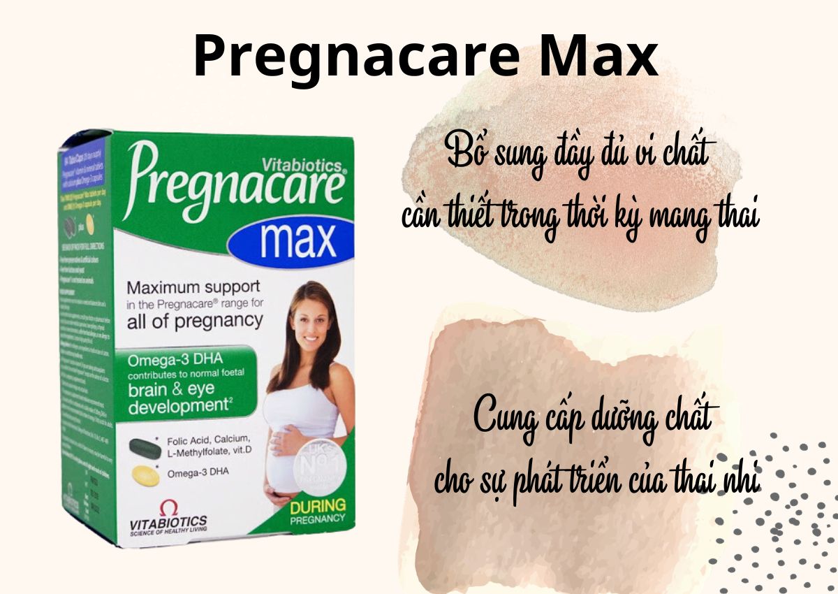 Pregnacare Max bổ sung đầy đủ vi chất cần thiết trong thời kỳ mang thai