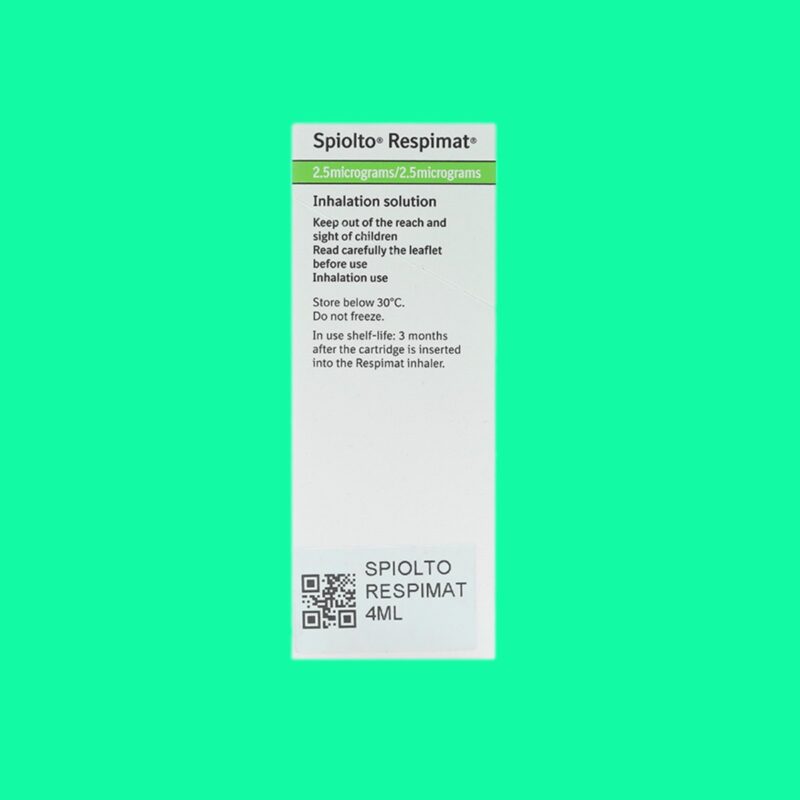 Thuốc Spiolto Respimat 2.5mcg/2.5mcg: Xịt khí dung điều trị tắc nghẽn ...