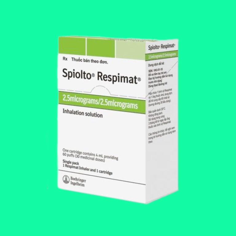 Thuốc Spiolto Respimat 2.5mcg/2.5mcg: Xịt khí dung điều trị tắc nghẽn ...