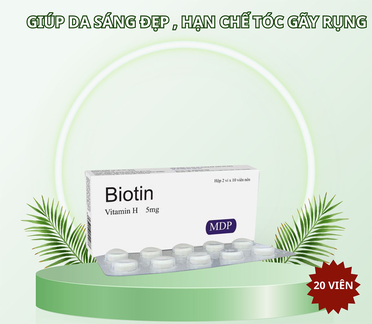 Biotin MDP giúp móng tóc chắc khỏe