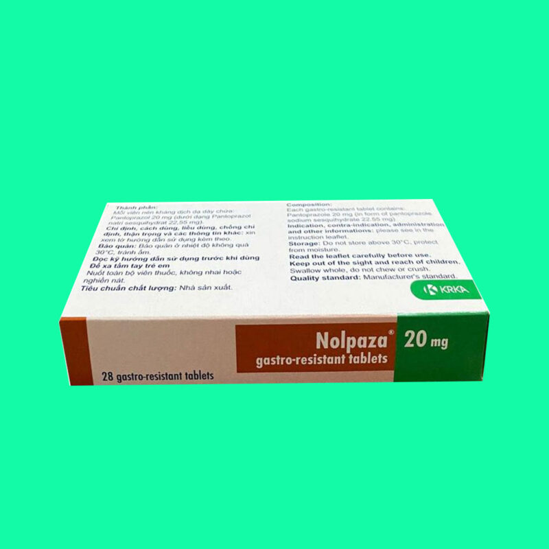 Nolpaza 20mg: Thuốc điều trị viêm loét dạ dày - tá tràng - Dược sĩ Lưu ...