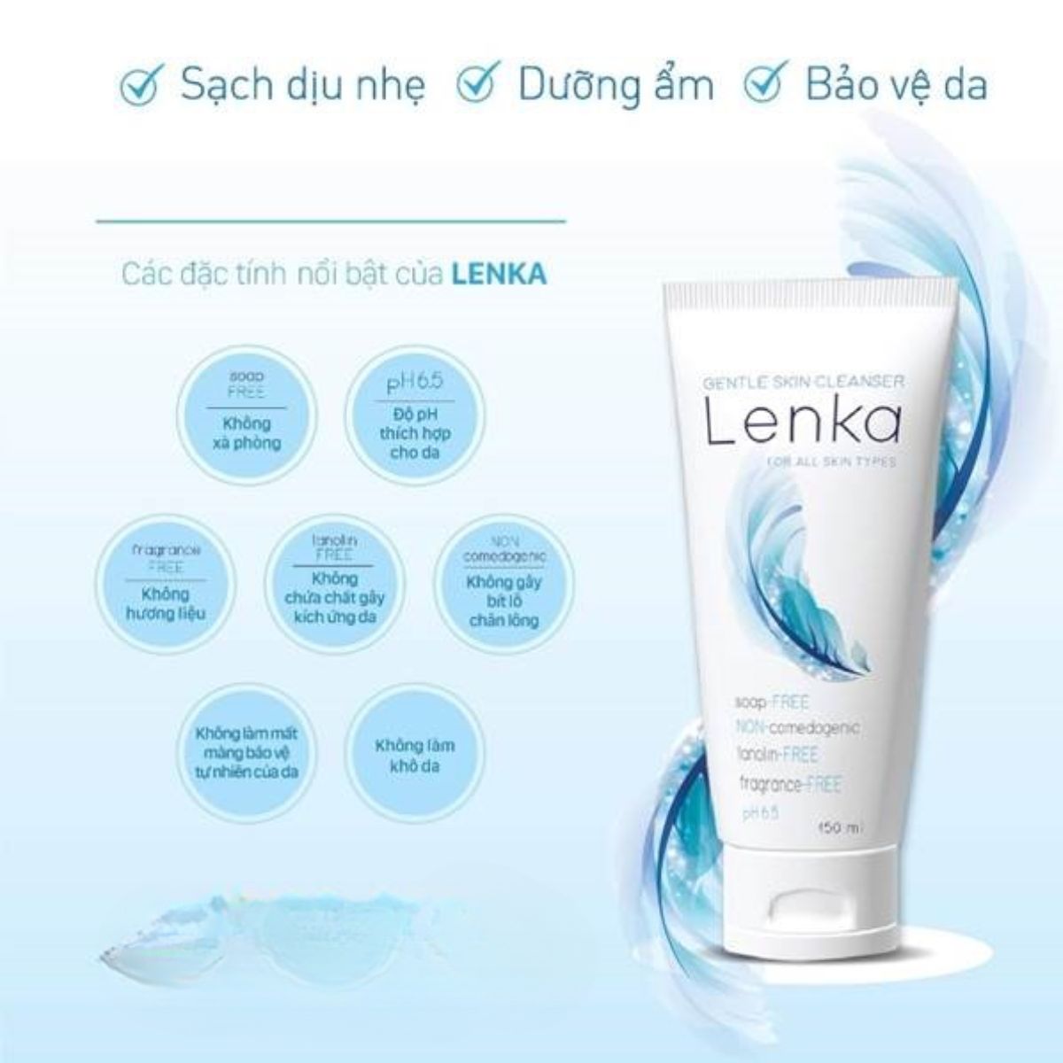 Sữa rửa mặt Lenka 150ml