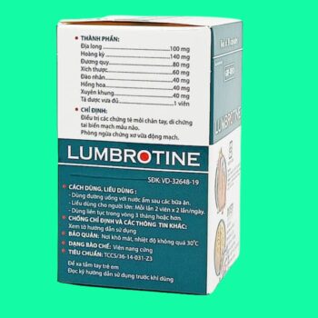 Lumbrotine TW3 lọ 30 viên