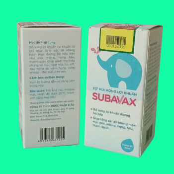 Thuốc Xịt mũi họng lợi khuẩn Subavax