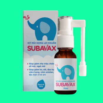Thuốc Xịt mũi họng lợi khuẩn Subavax