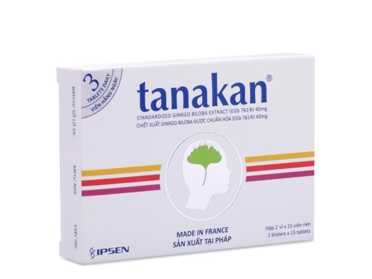 Thuốc bổ não Tanakan- giúp giảm các cơn đau nửa đầu