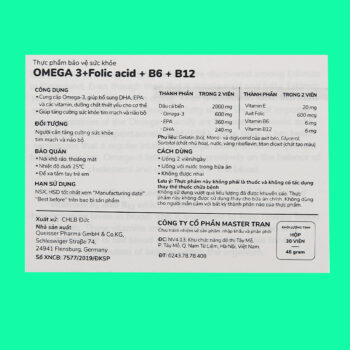 Doppelherz Aktiv Omega-3 + Folic acid + B6 + B12