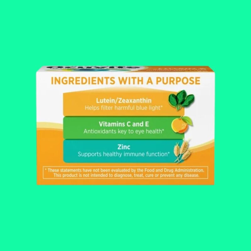 Ocuvite Lutein and Zeaxanthin giảm nguy cơ thoái hóa điểm vàngDược sĩ