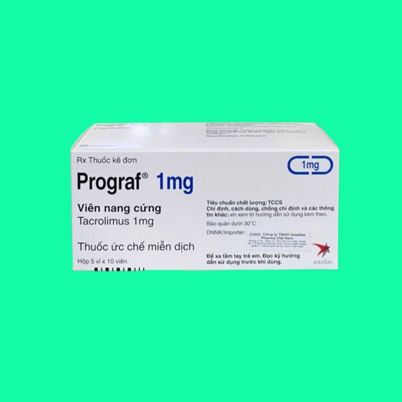 Thuốc Prograf 1mg giúp phòng ngừa đào thải khi ghép gan, thận