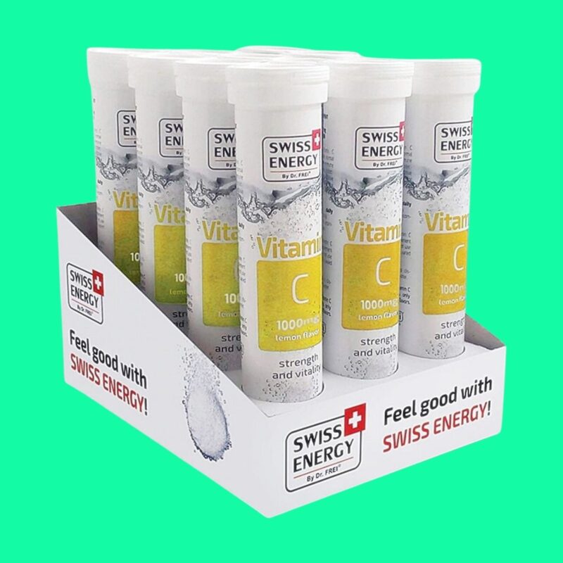 Viên sủi Swiss Energy Vitamin C 1000mg tăng cường sức đề kháng Dược