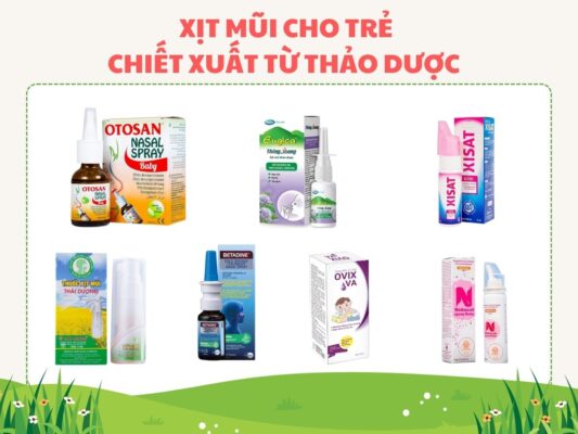 Xịt mũi cho trẻ chiết xuất từ thảo dược