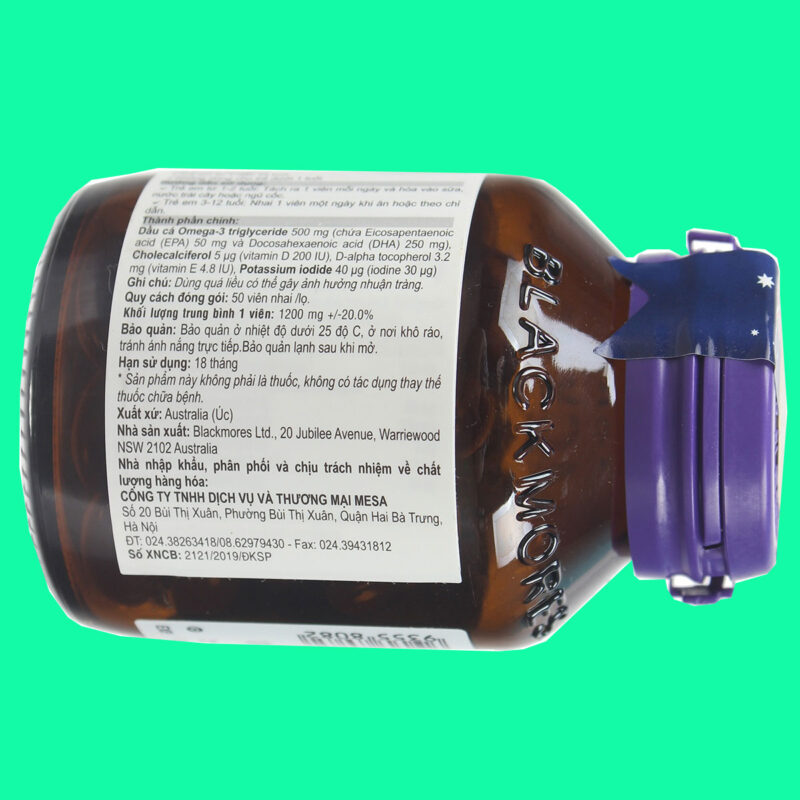 Omega Brainwave Blackmores Superkids Omega Brain Chewables hỗ trợ sự phát triển trí não ...