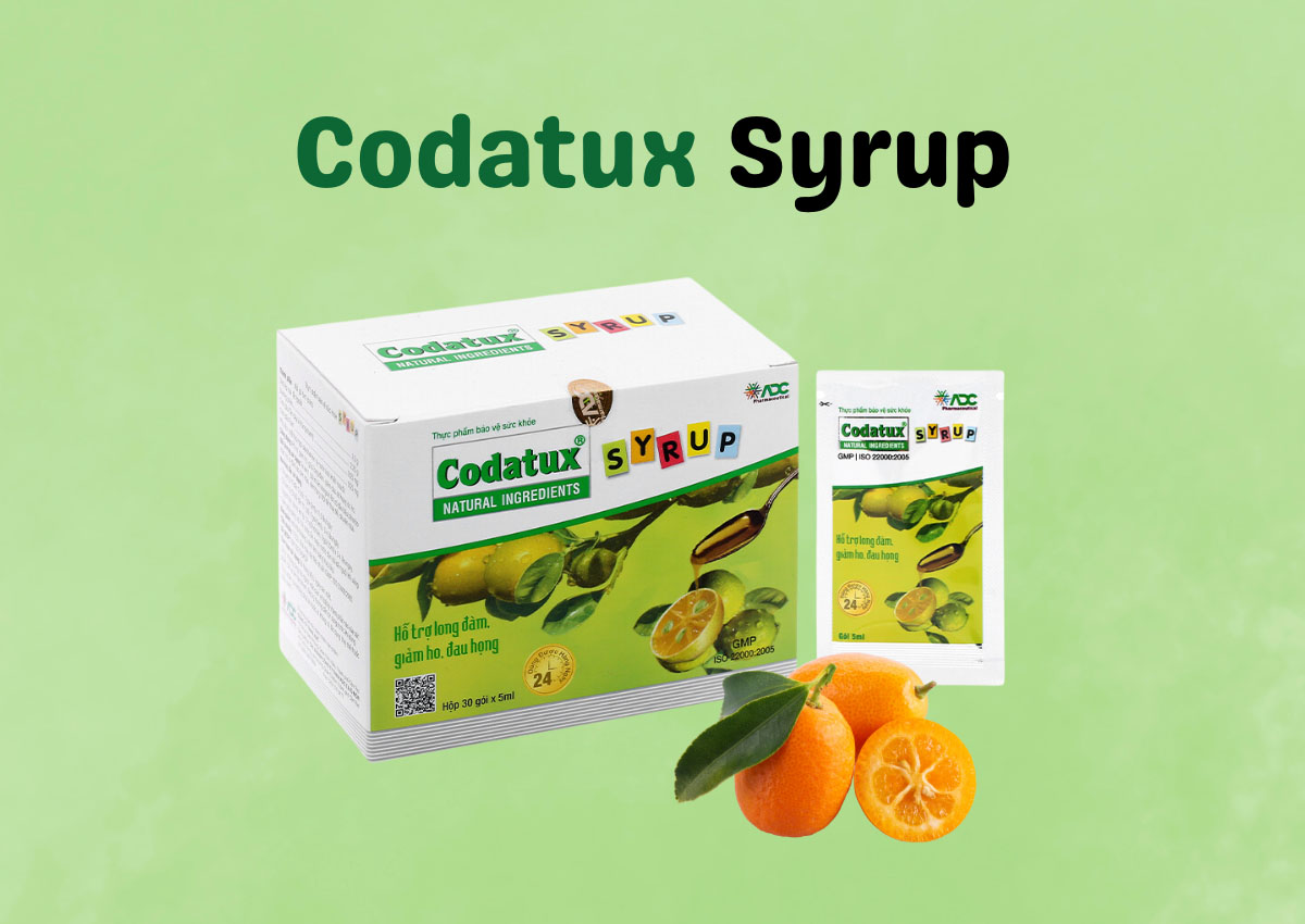 Siro ho cho bé dạng gói Codatux Syrup