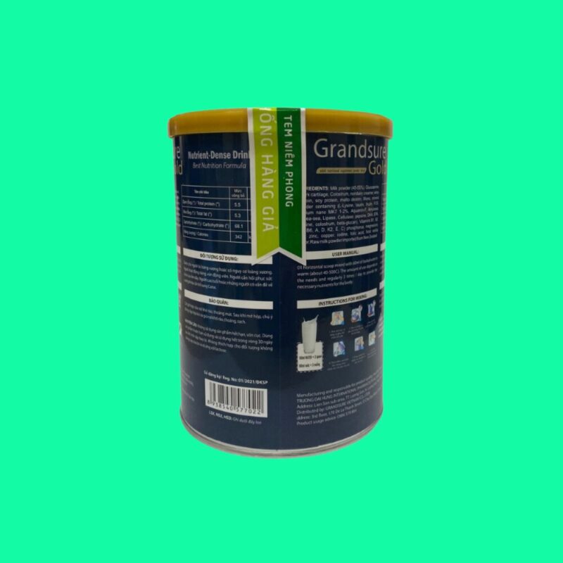 Sữa Grandsure Gold bổ xương khớp của Mỹ - Dược sĩ Hồng Tuyết