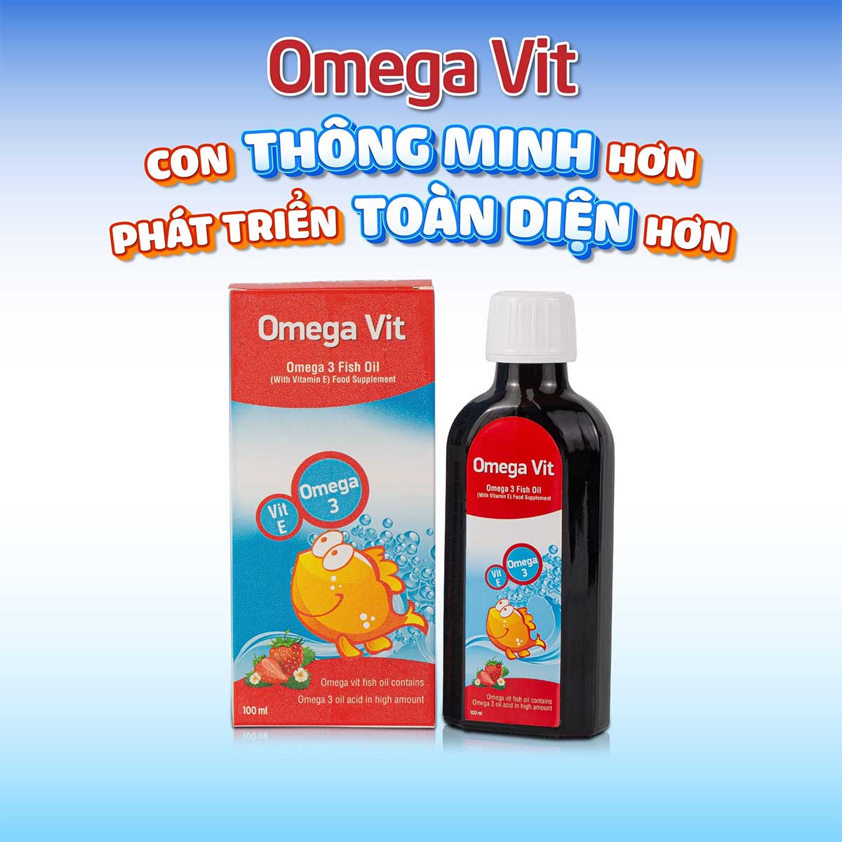 Omega Vit chứa omega 3 tinh khiết và đậm đặc cho trẻ