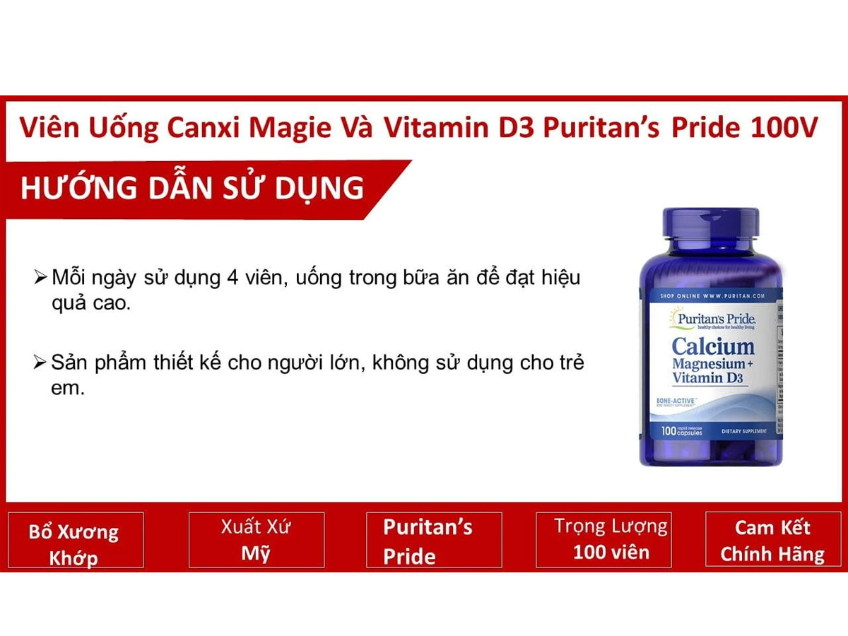 Puritan's Pride Calcium Magnesium + Vitamin D3