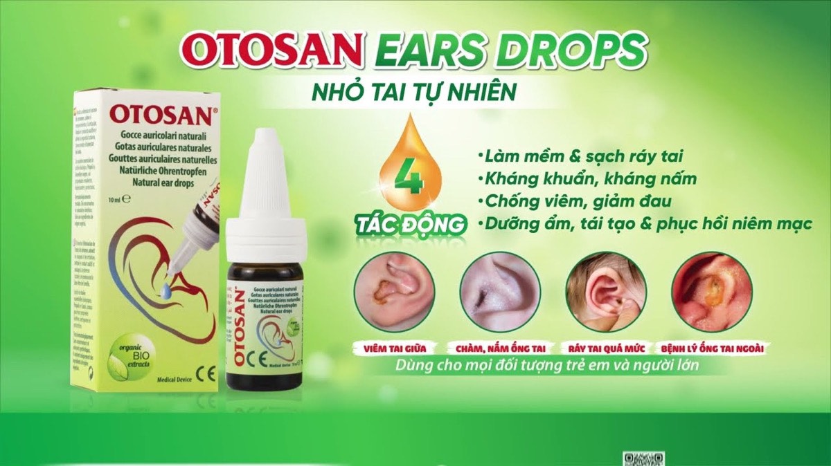 Nhỏ tai Otasan Ears Drops