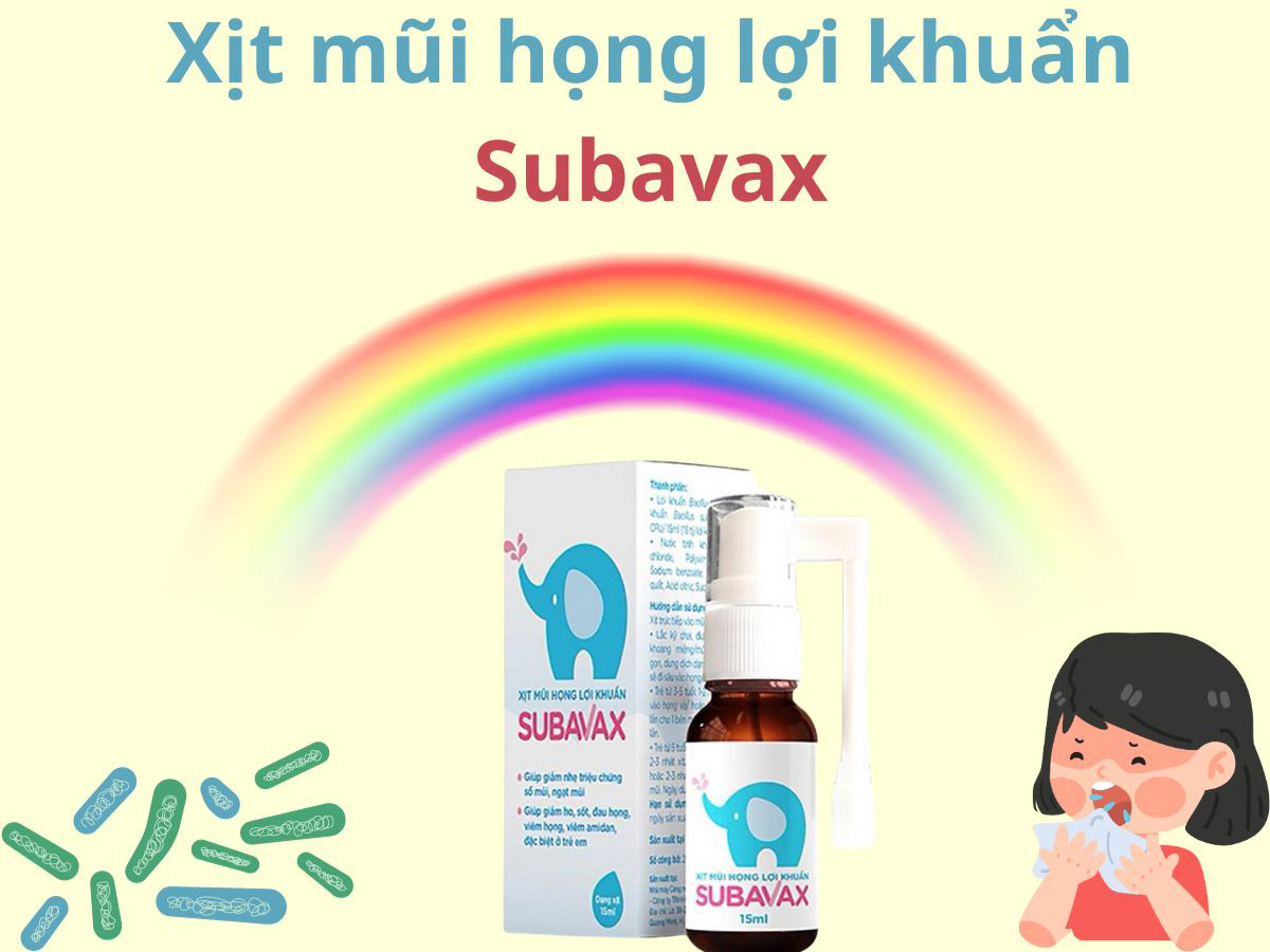 Xịt mũi họng lợi khuẩn Subavax