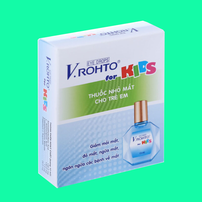 Thuốc V.Rohto For Kids hỗ trợ điều trị mỏi mắt, sung huyết kết mạc ...
