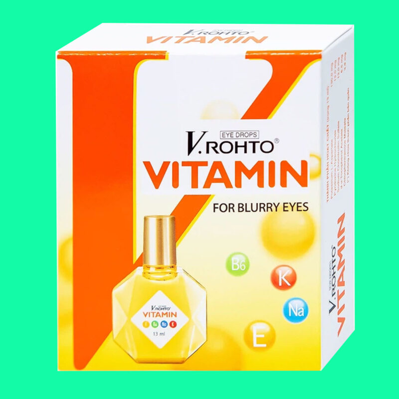 Thuốc V.Rohto Vitamin giúp cải thiện tình trạng giảm thị lực và mắt mờ ...