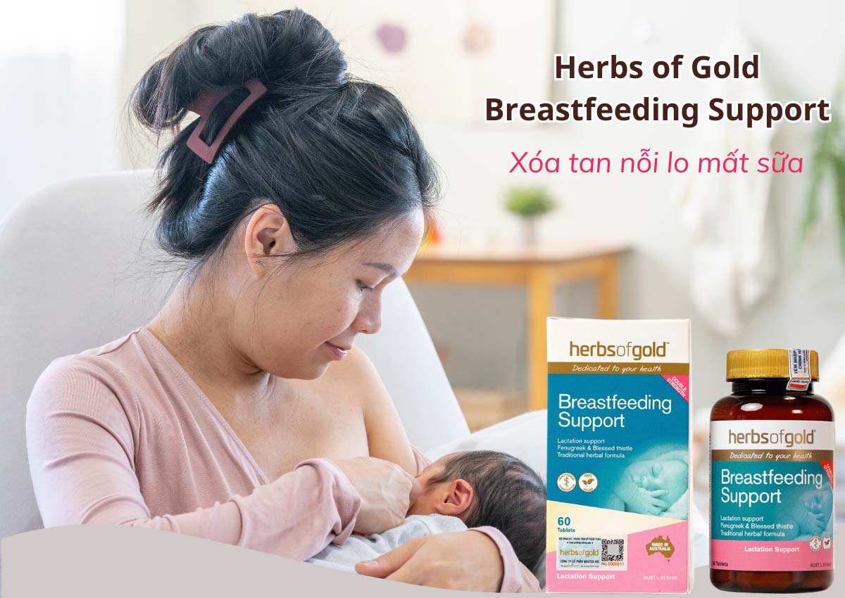 Thuốc lợi sữa của Úc - Herbs of Gold Breastfeeding Support