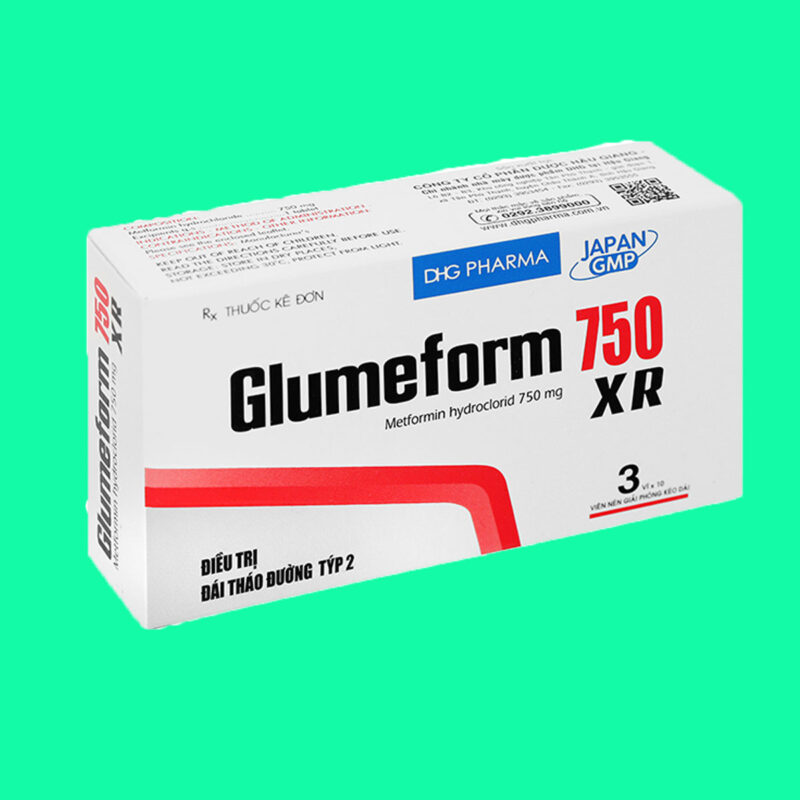 Glumeform 750 XR: Điều trị bệnh tiểu đường tuýp II (không phụ thuộc ...