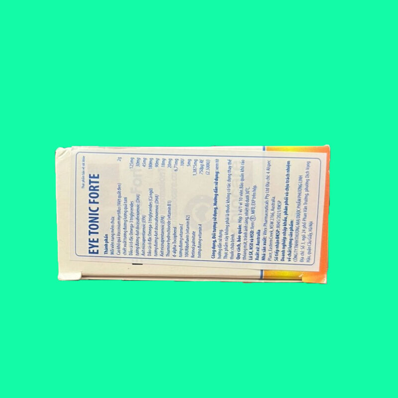 Thuốc Eye Tonic Forte: Hỗ trợ giảm triệu chứng khô mắt, cải thiện thị ...