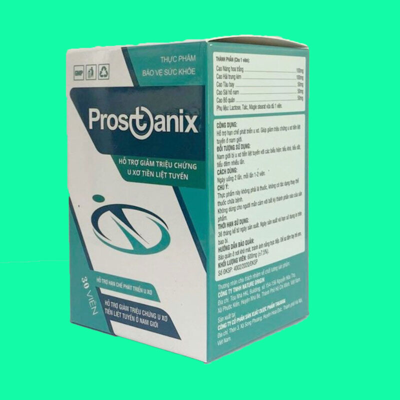 Prostanix: Giảm các triệu chứng của bệnh u xơ tiền liệt tuyến - Dược sĩ ...