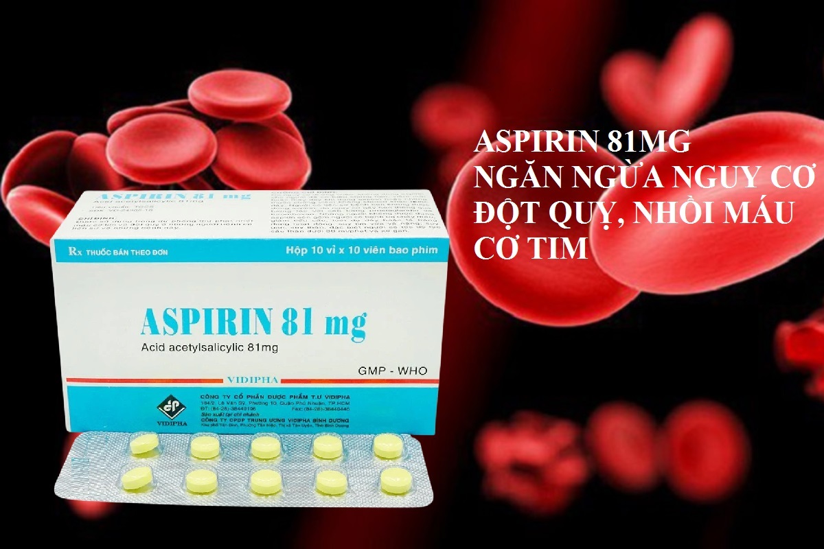 Aspirin 81mg Vidipha có công dụng gì?