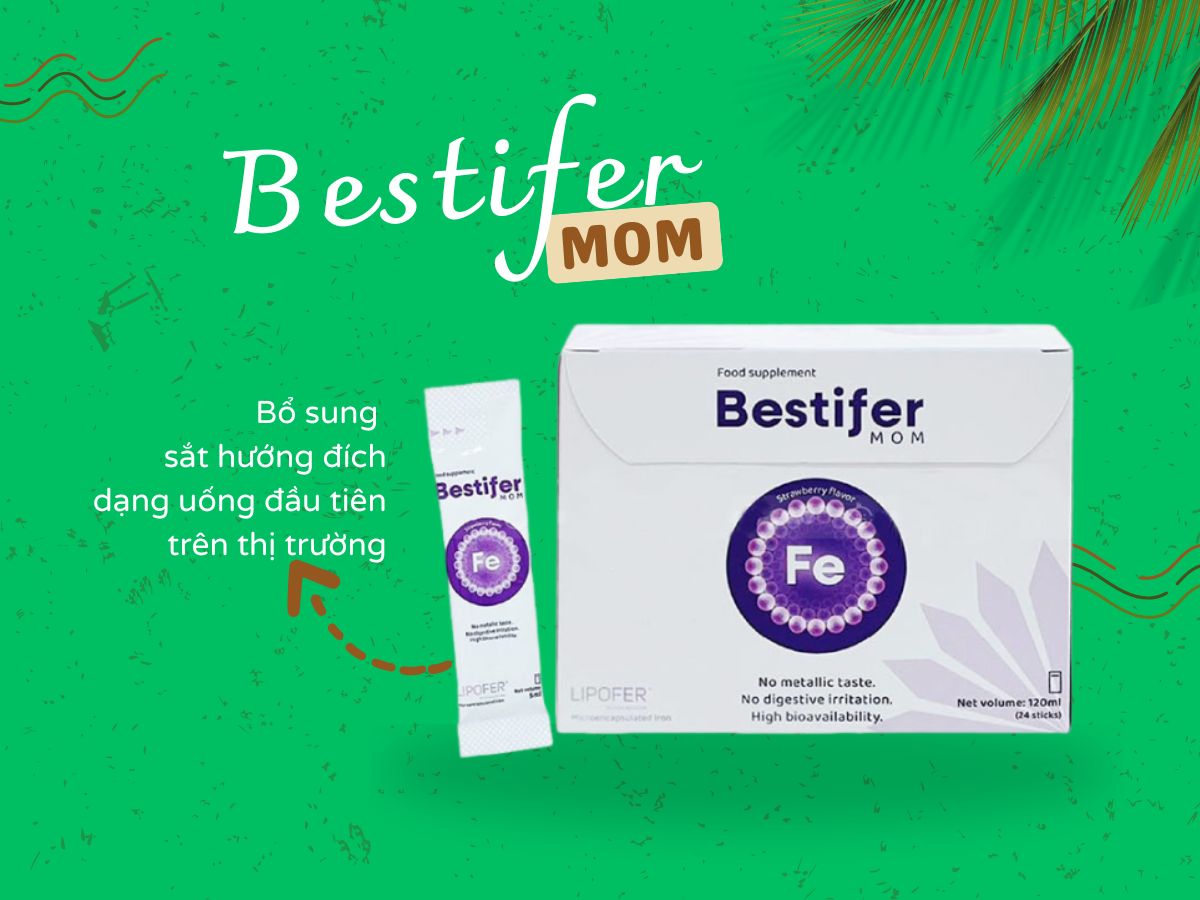 Bestifer Mom giúp cải thiện và ngăn ngừa bệnh thiếu máu