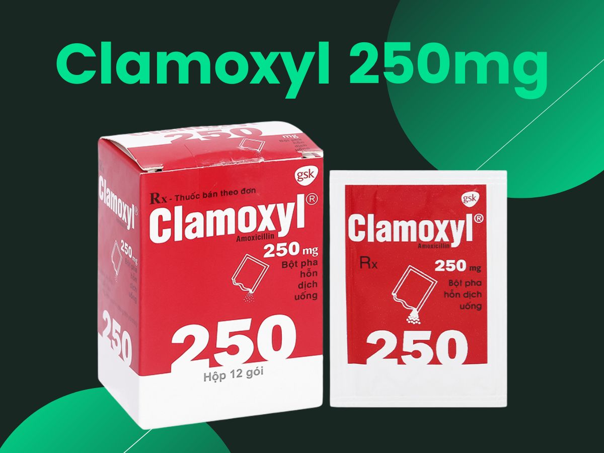 Clamoxyl 250mg điều trị nhiễm khuẩn
