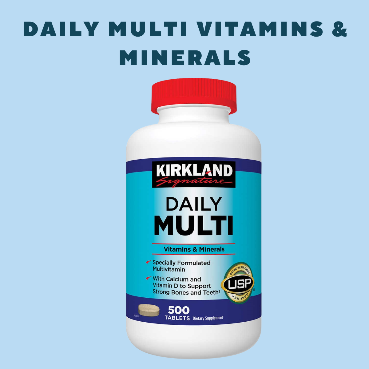 Daily Multi Vitamins & Minerals Kirkland có công dugnj gì?
