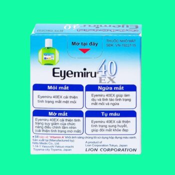 Eyemiru 40 EX trị sung huyết kết mạc, viêm mí mắt