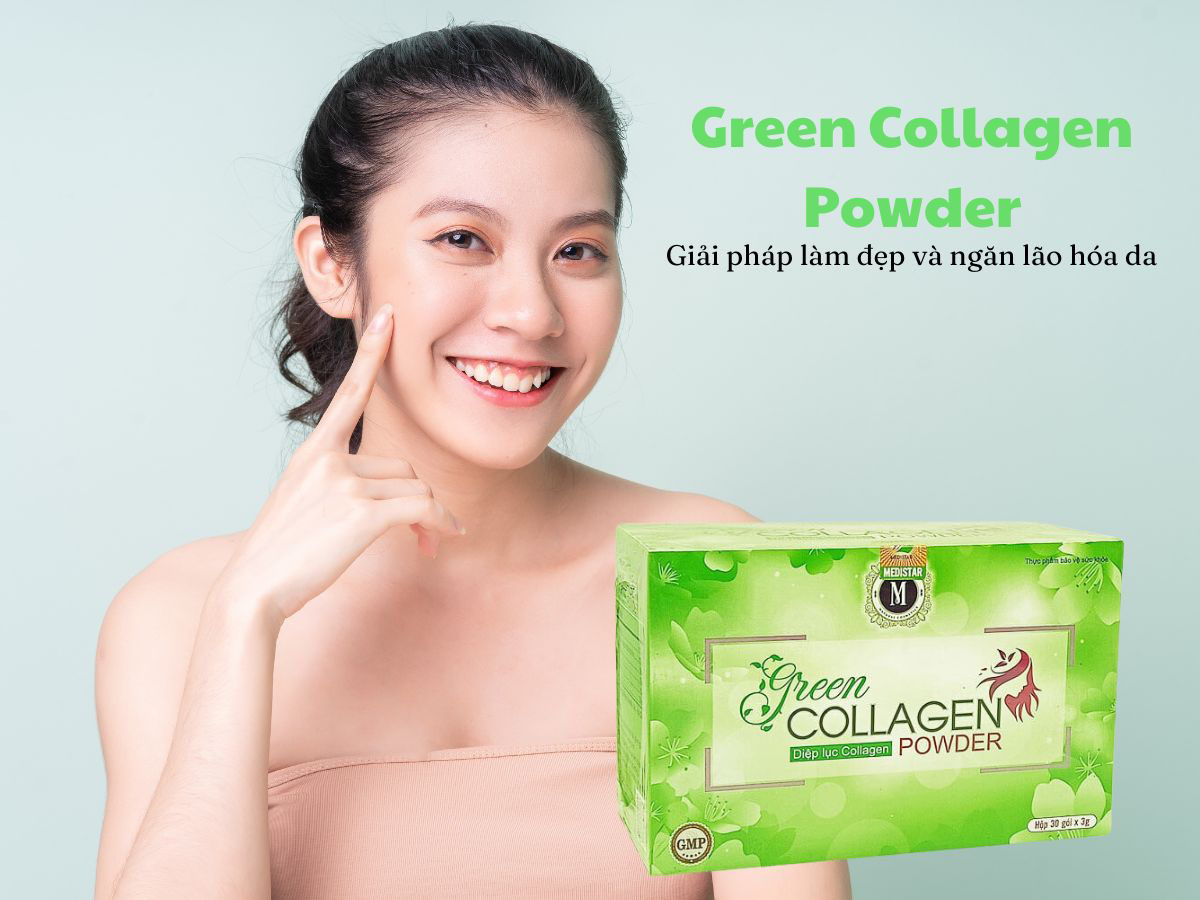Green Collagen Powder - Hỗ trợ ngăn ngừa lão hóa da