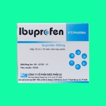 Thuốc giảm đau Ibuprofen 400mg F.T.Pharma-1