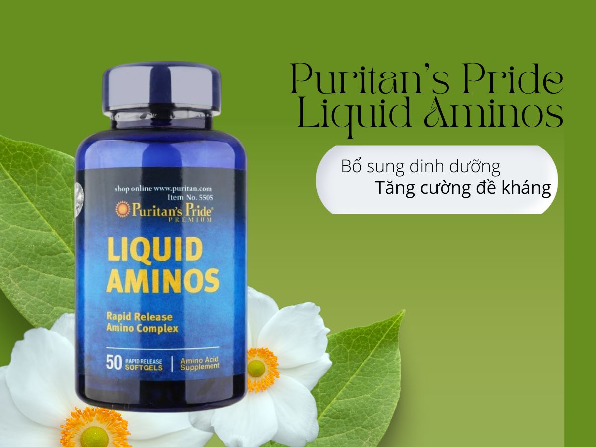 Puritan's Pride Liquid Aminos tăng cường đề kháng hiệu quả
