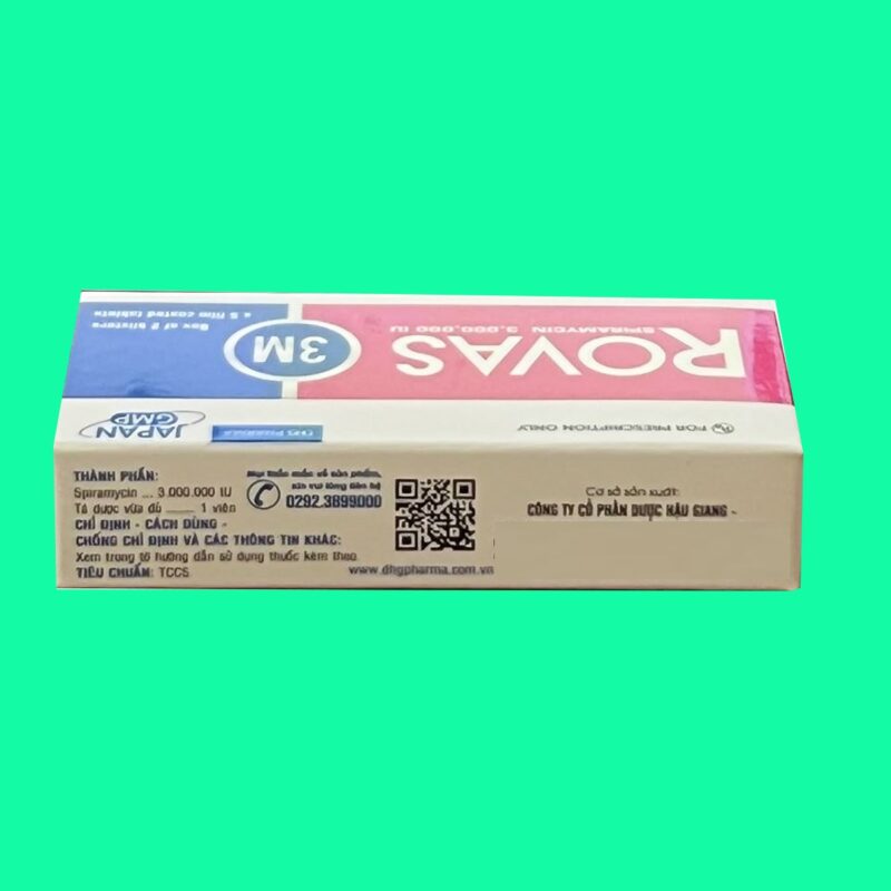 Thuốc Rovas 3M là thuốc gì, có tác dụng gì, liều dùng, giá bao nhiêu ...