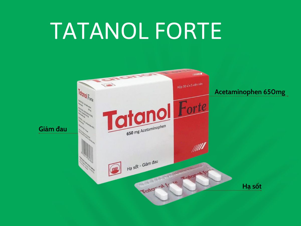 Tatanol Forte là thuốc giảm đau, hạ sốt