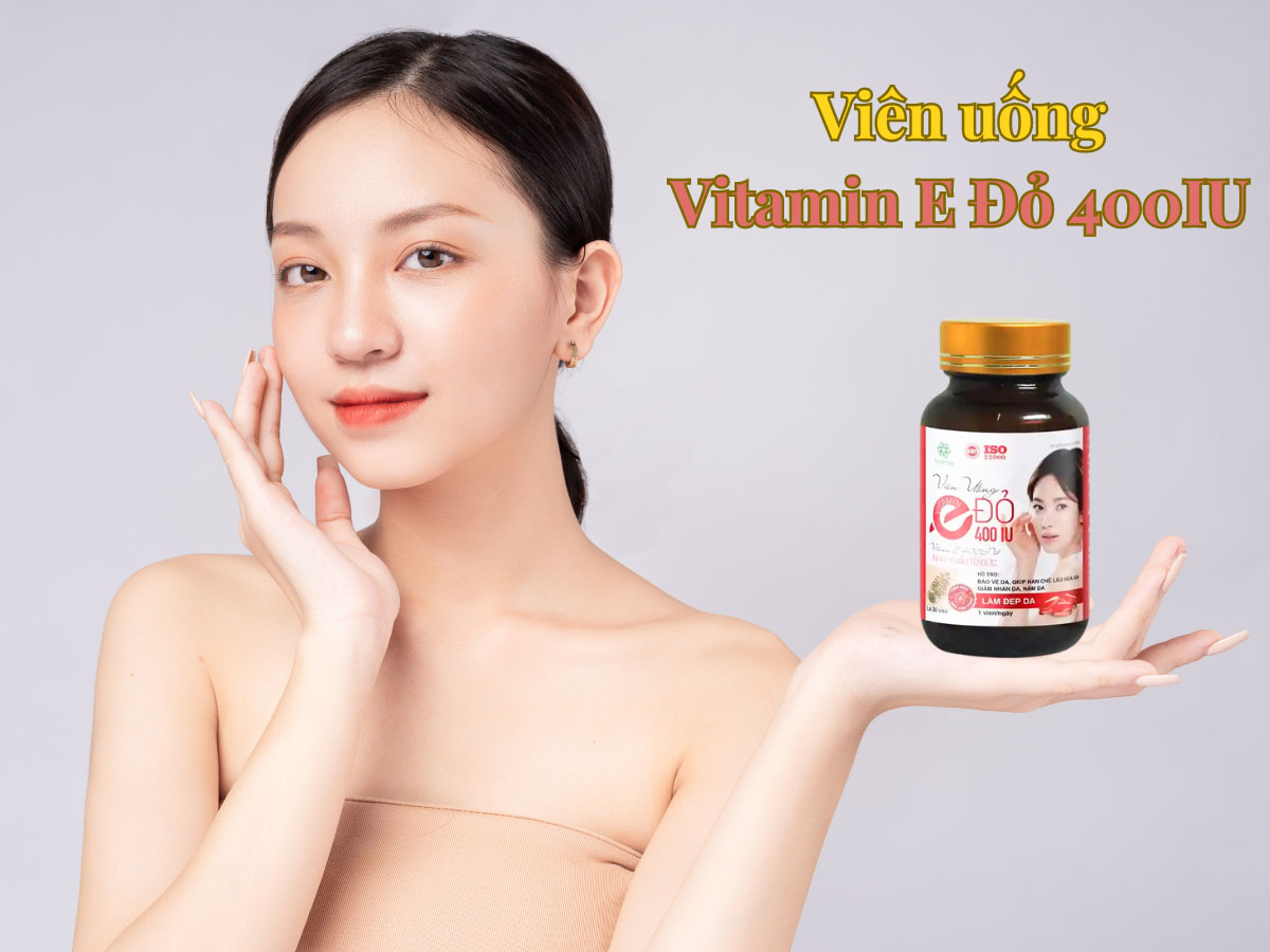 Viên uống Vitamin E Đỏ 400IU Vinamax
