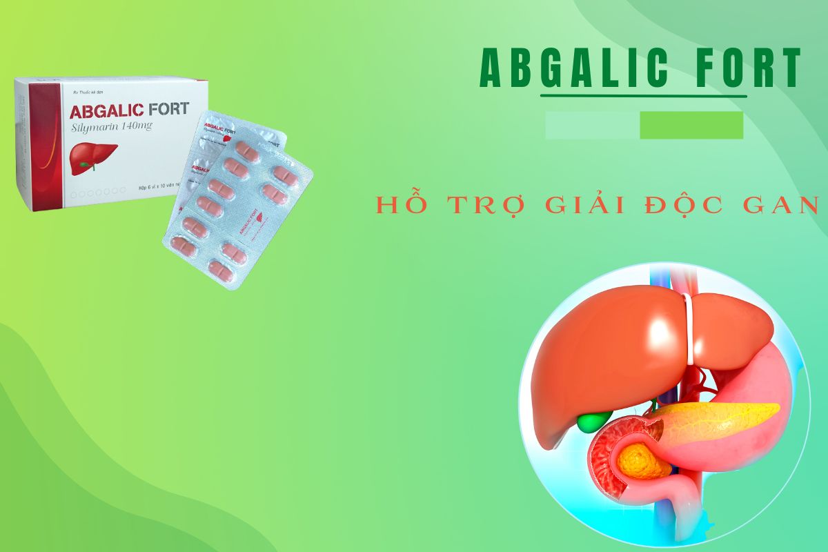 Abgalic Fort hỗ trợ phục hồi các tổn thương tế bào gan