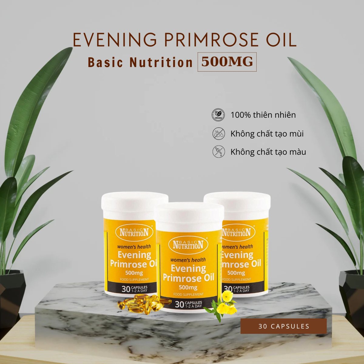Basic Nutrition Evening Primrose Oil 500mg