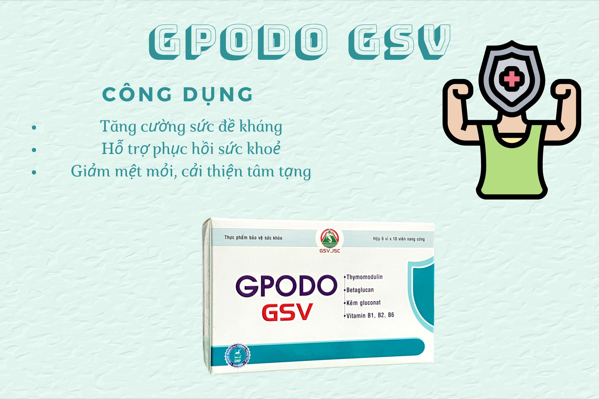 GPODO GSV dùng được cho trẻ từ 6 tuổi